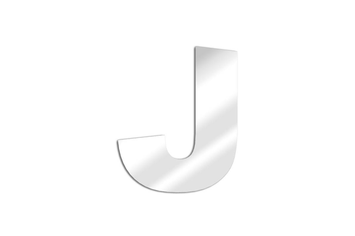 Mirror letter J Arial - SOLIMAR SARL - TENDANCEMIROIR