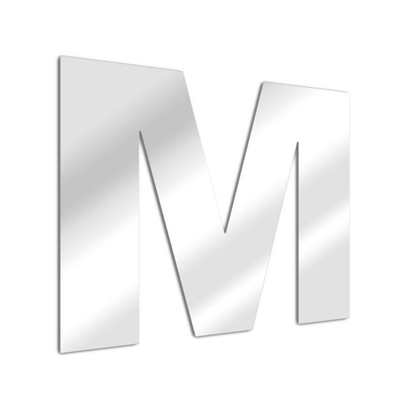 Miroir lettre M Arial