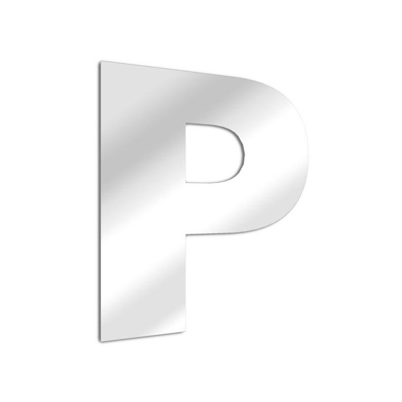 Letter mirror P, Arial
