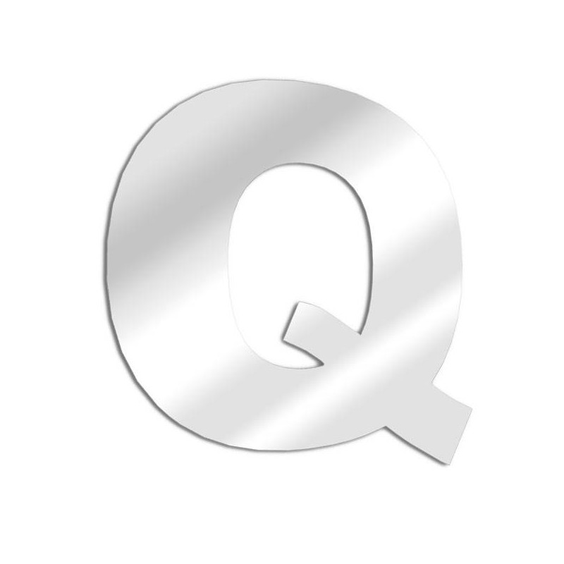 Letter mirror Q, Arial