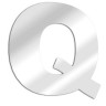 Letter mirror Q, Arial