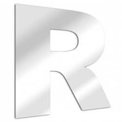 Letter mirror R, Arial