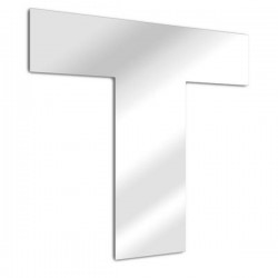 Mirror letter T Arial