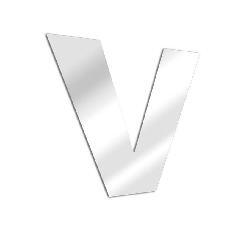 Miroir lettre V Arial