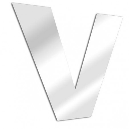 Letter mirror V, Arial