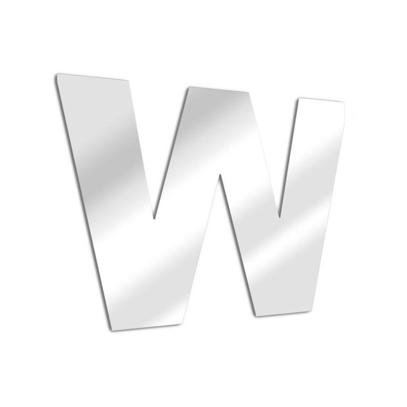 Specchio lettera W Arial