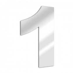 Miroir chiffre 1 Arial