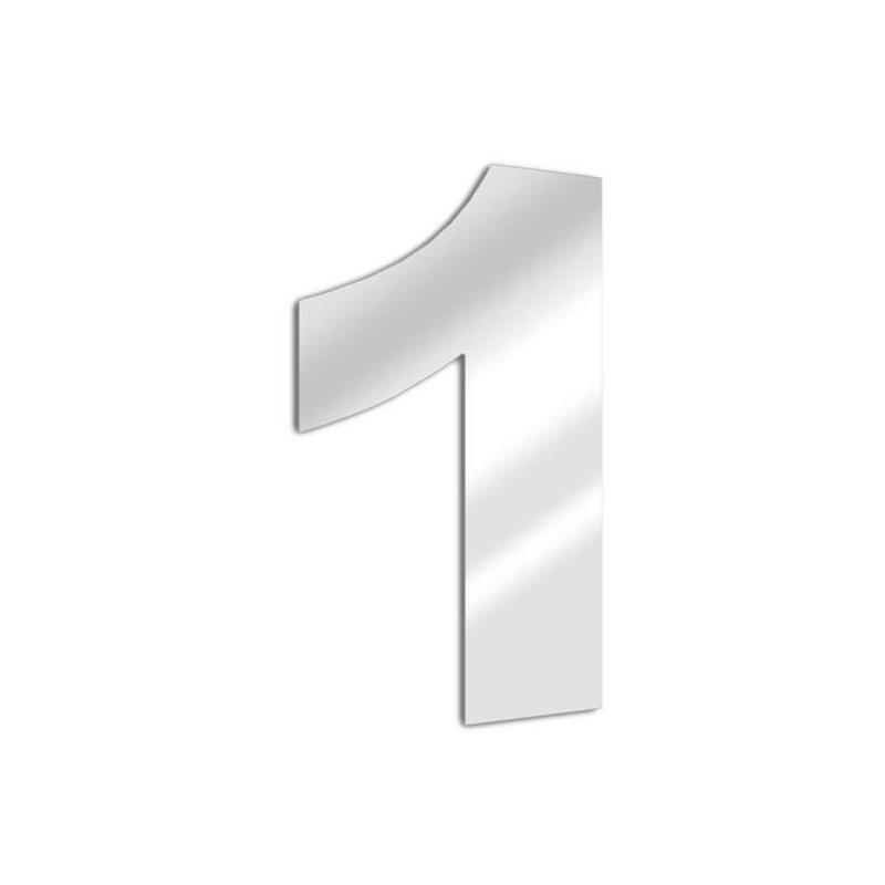 Miroir chiffre 1 Arial