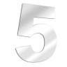 Number mirror 5 arial