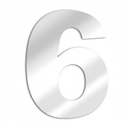 Numero espejo 6 arial