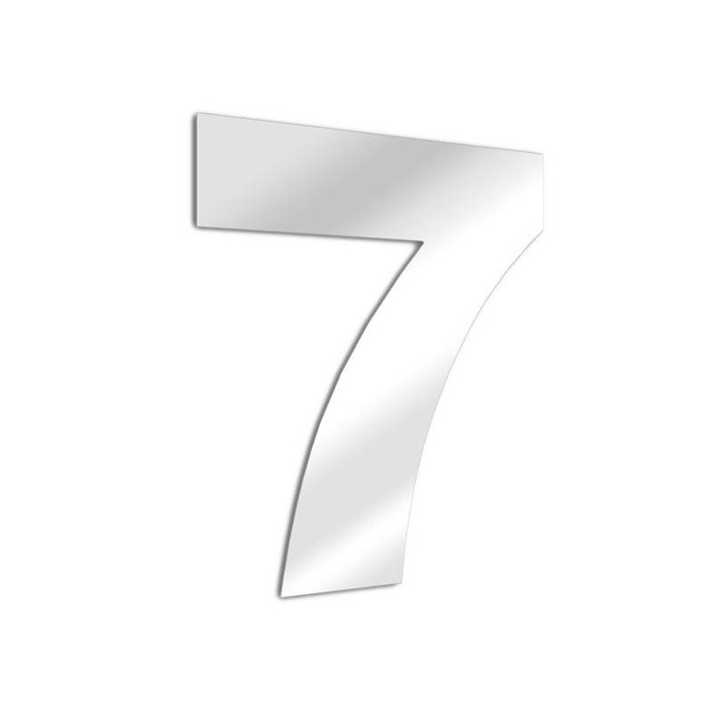 Number mirror 7 arial