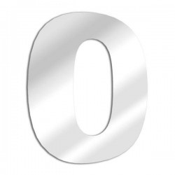 Miroir chiffre 0 Arial - zero