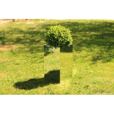 Cache Pot Miroir haut 30x30x55 cm