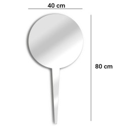 Mirror to plant round 40 cm