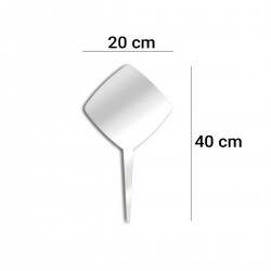 Square mirror to plant