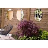 Miroir aluminium Sur-Mesure Ovale pour terrasse, jardin et balcon